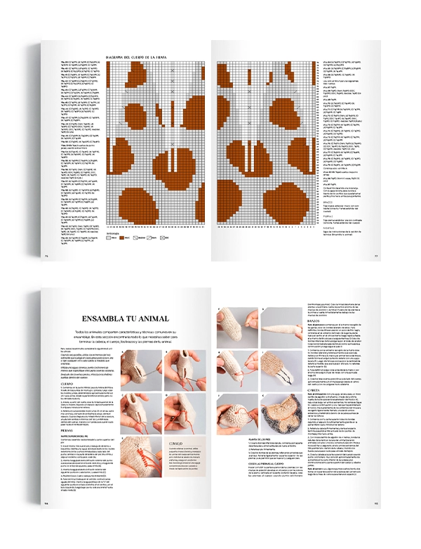 LIBRO ANIMALES TEJIDOS - LOUISE CROWTHER - 8