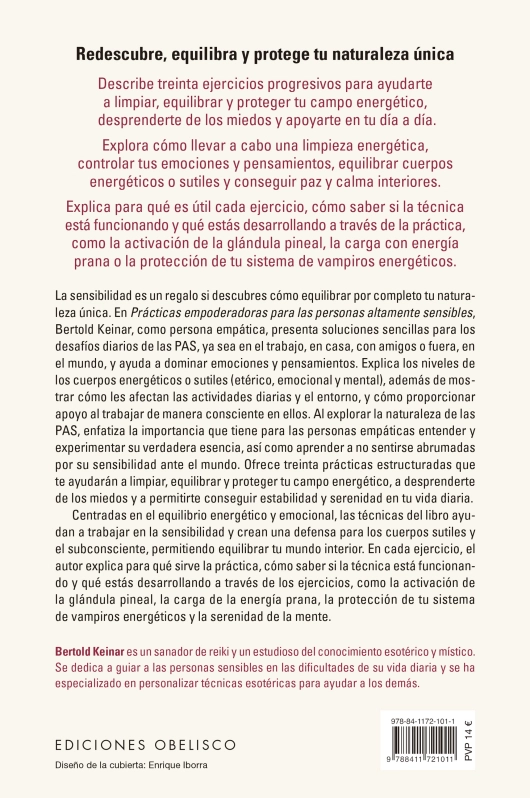 LIBRO PRÁCTICAS EMPODERADORAS PARA LAS PERS. ALT. SENSIBLES - BERTOLD KEINAR - 2