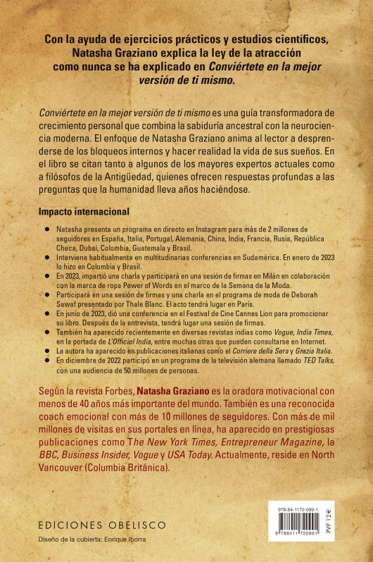 LIBRO CONVIÉRTETE EN LA MEJOR VERSIÓN DE TI MISMO - NATASHA GRAZIANO - 2