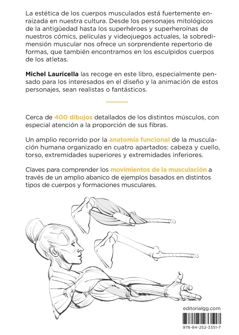 LIBRO ANATOMÍA ARTÍSTICA 7. CUERPOS MUSCULADOS - MICHEL LAURICELLA - 4