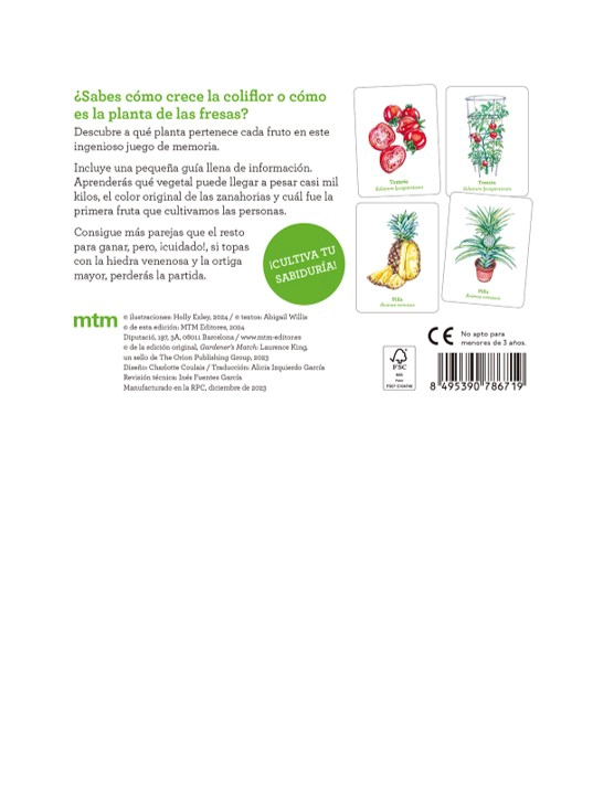 LIBRO UNA PLANTA, UN FRUTO. JUEGO DE MEMORIA - HOLLY EXLEY - 5