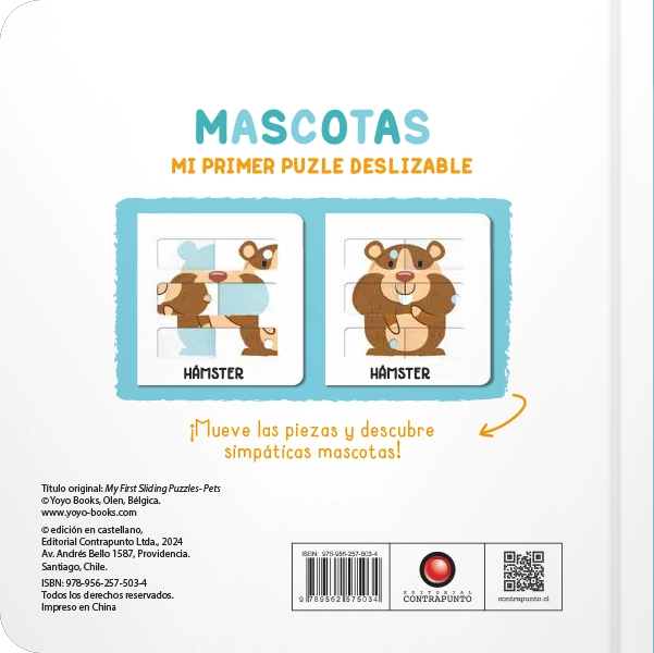 LIBRO MASCOTAS. MI PRIMER PUZLE DESLIZABLE - YOYO BOOKS - 6