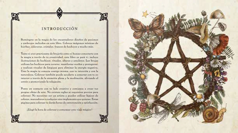 LIBRO BRUJERÍA PARA COLOREAR - QUARTO PUBLISHING - 2