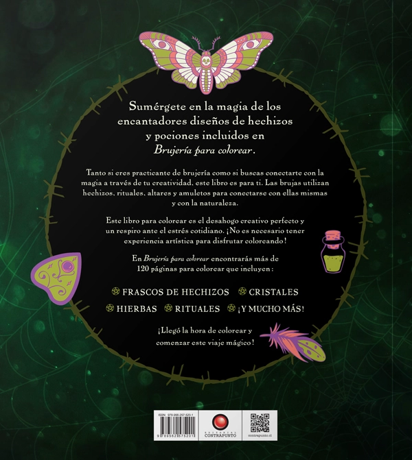 LIBRO BRUJERÍA PARA COLOREAR - QUARTO PUBLISHING - 6