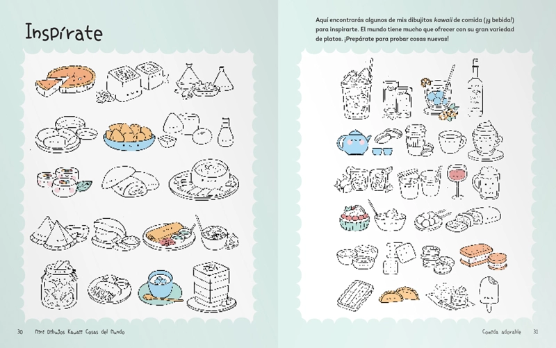 LIBRO MINI DIBUJOS KAWAII. COSAS DEL MUNDO - ZAINAB KHAN - 3