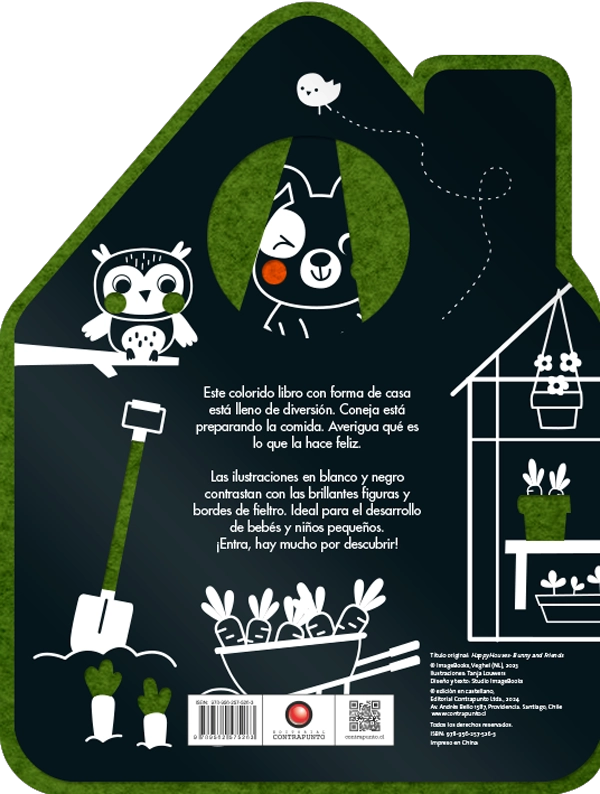 CONEJA Y SUS AMIGOS. LIBRO DE FIELTRO CASA FELIZ - TANJA LOUWERS - 2