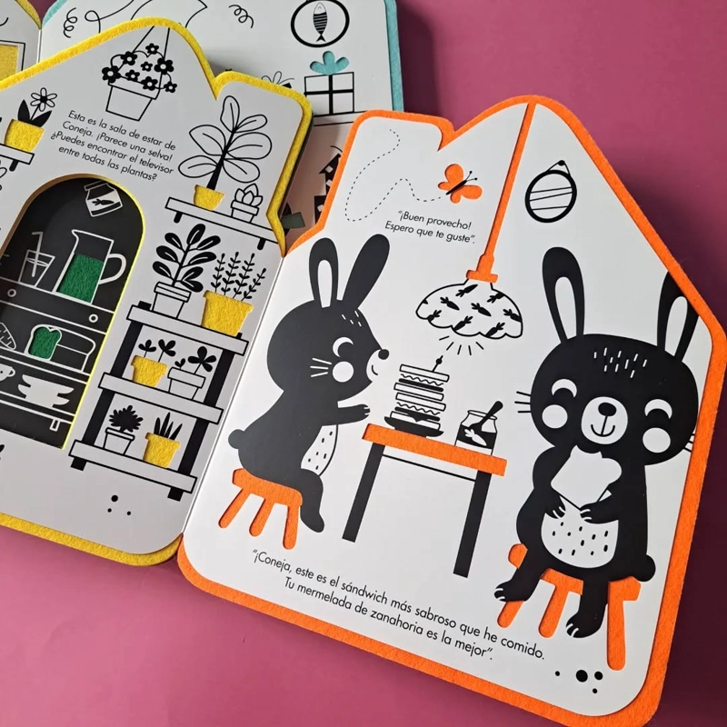 CONEJA Y SUS AMIGOS. LIBRO DE FIELTRO CASA FELIZ - TANJA LOUWERS - 3