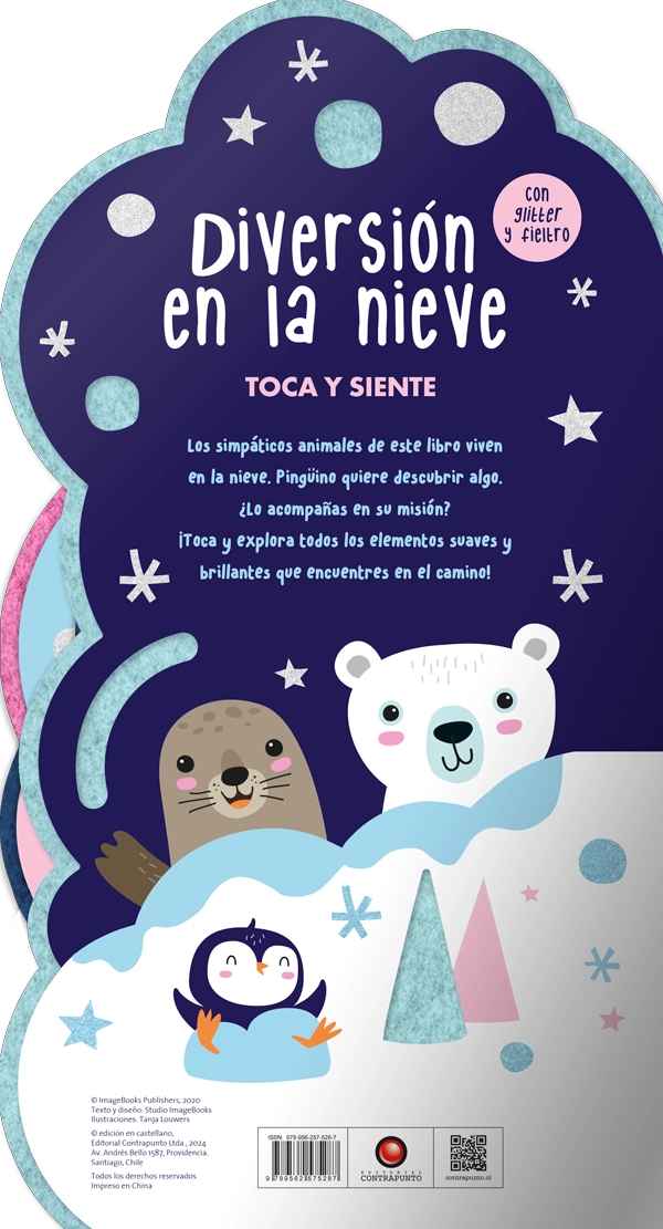 LIBRO DIVERSIÓN EN LA NIEVE. TOCA Y SIENTE - TANJA LOUWERS - 3