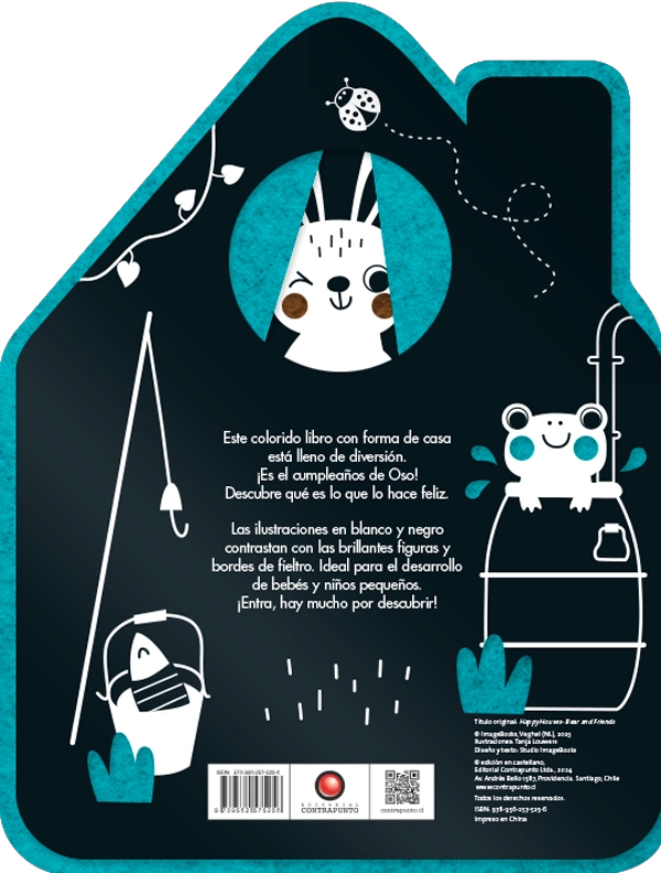 OSO Y SUS AMIGOS. LIBRO DE FIELTRO CASA FELIZ - TANJA LOUWERS - 2