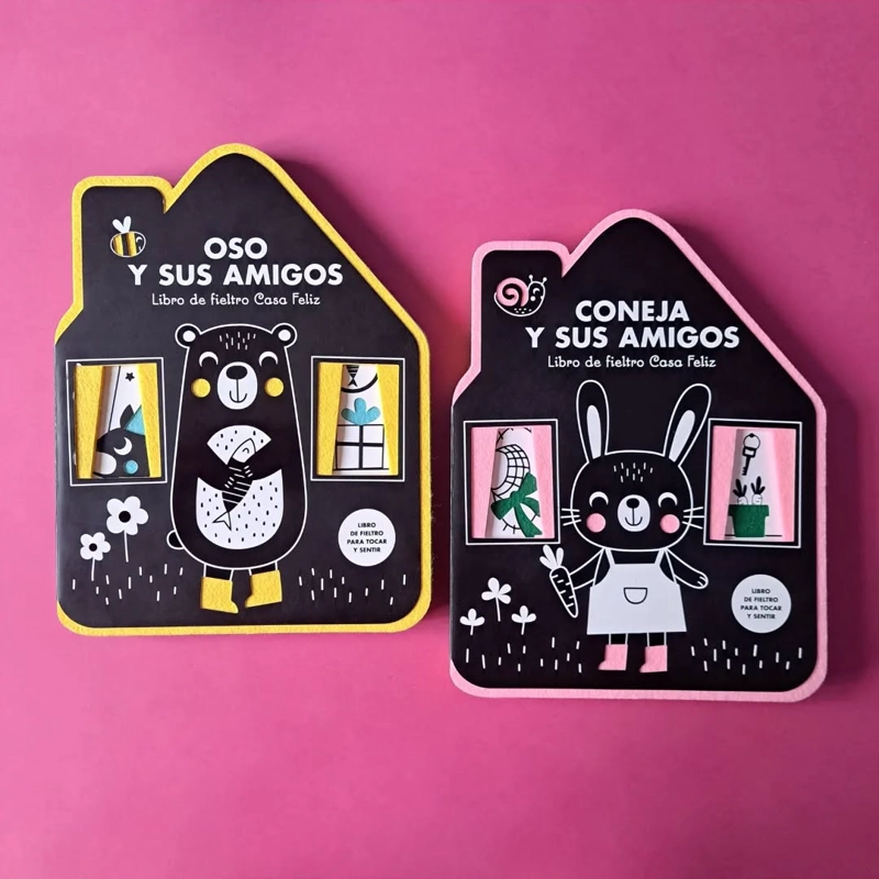 OSO Y SUS AMIGOS. LIBRO DE FIELTRO CASA FELIZ - TANJA LOUWERS - 4