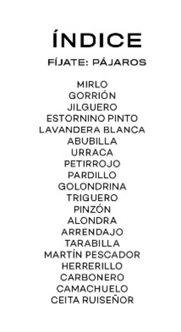 FIJATE: PAJAROS. GUIA PARA INICIAR LA OBSERVACION - 2