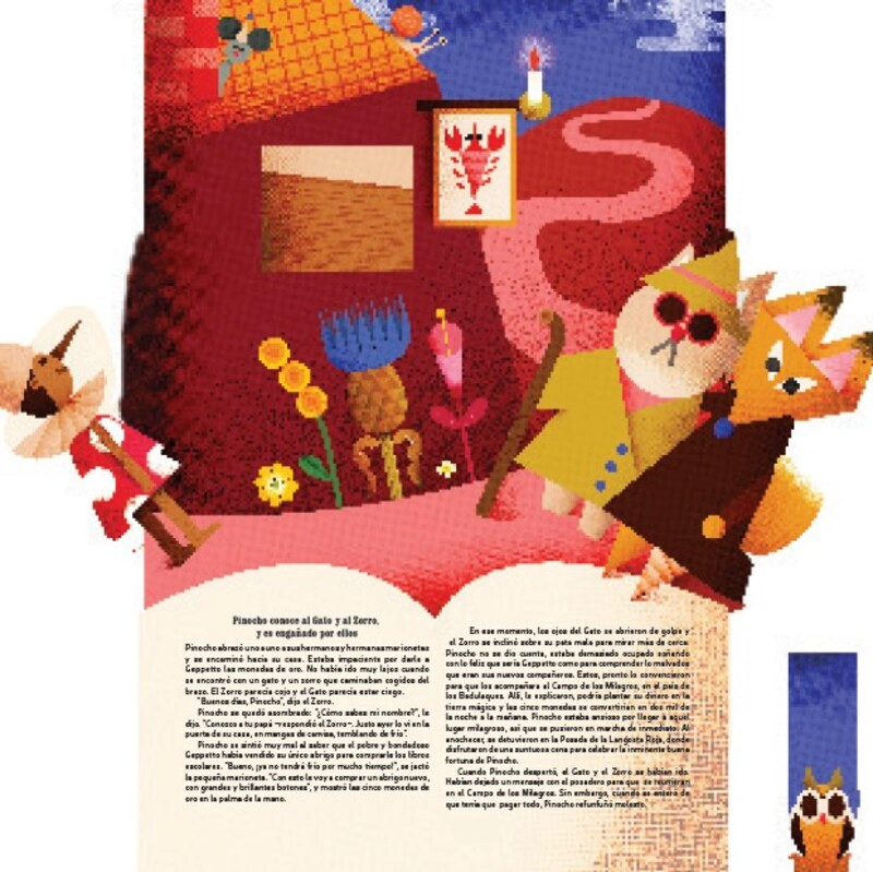 LIBRO LAS AVENTURAS DE PINOCHO - POP UP - HANNAH PORT - 4
