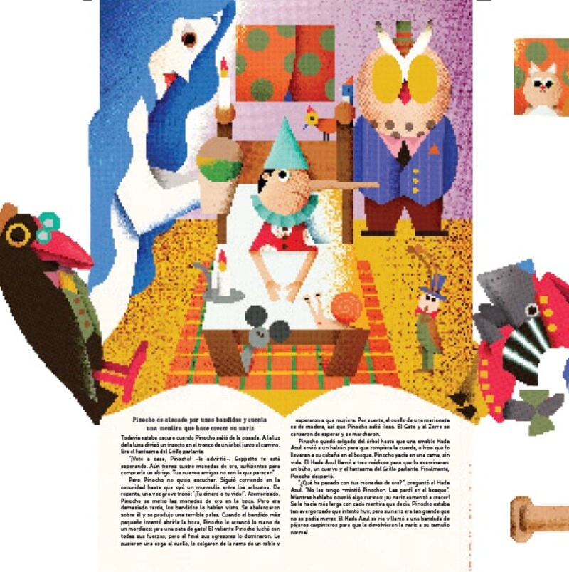 LIBRO LAS AVENTURAS DE PINOCHO - POP UP - HANNAH PORT - 5