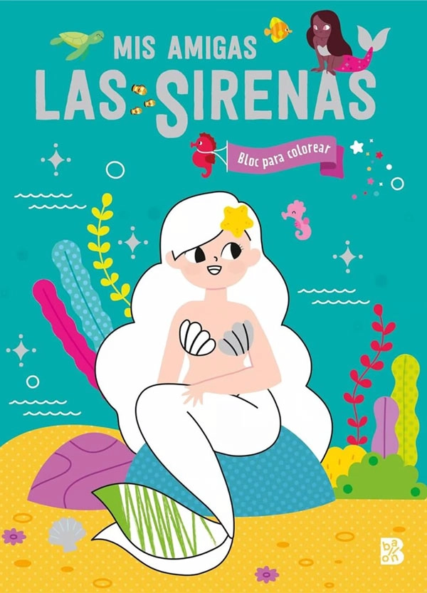 MIS AMIGAS LAS SIRENAS. BLOC PARA COLOREAR - 5
