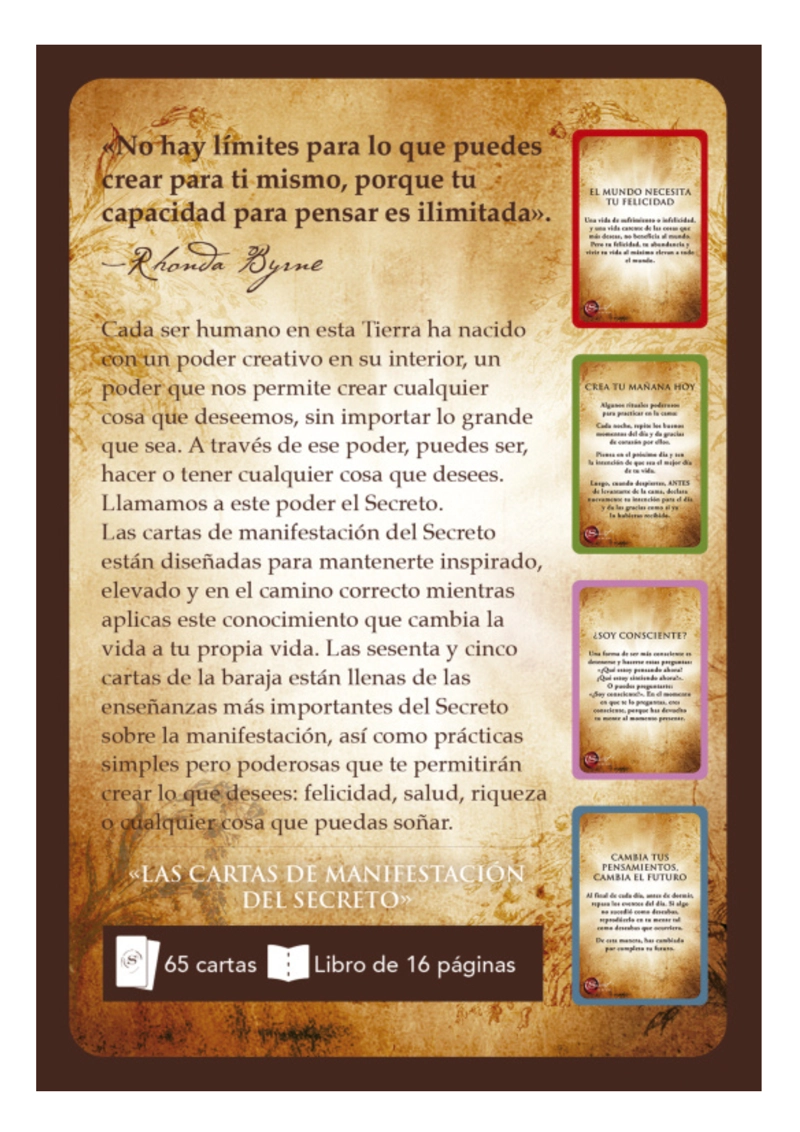 EL SECRETO. CARTAS DE MANIFESTACION (LIBRO + CARTAS) - 5