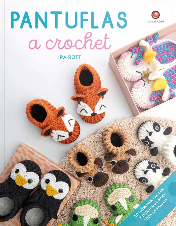 PANTUFLAS A CROCHET. PANTUFLAS DE ANIMALES - 1