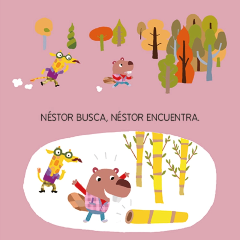 LIBRO INFANTIL LEE Y CANTA CON CARACOLINO - NESTOR EL CASTOR CANIZALES - 7
