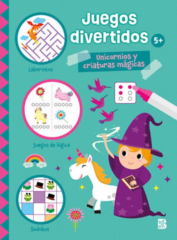 LIBRO INFANTIL UNICORNIOS Y CRIATURAS MAGICAS - JUEGOS DIVERTIDOS BALLON - 5