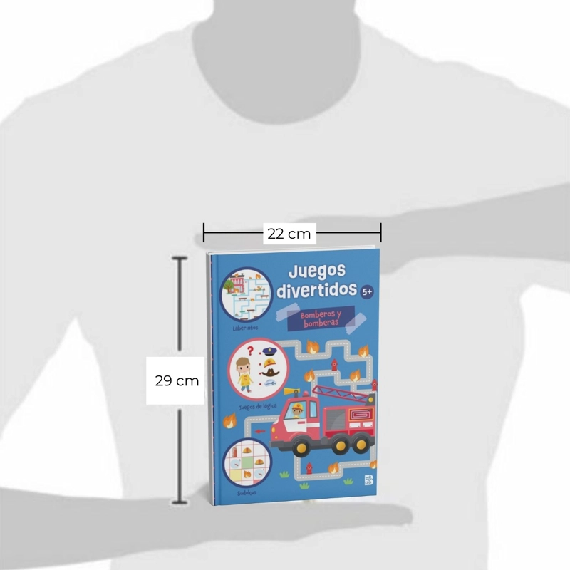 LIBRO INFANTIL BOMBEROS Y BOMBERAS - JUEGOS DIVERTIDOS BALLON - 2