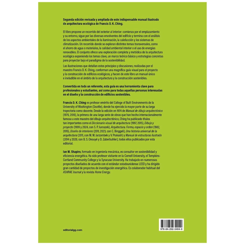 LIBRO ARQUITECTURA ECOLOGICA FRANCIS D.K. CHING - 2