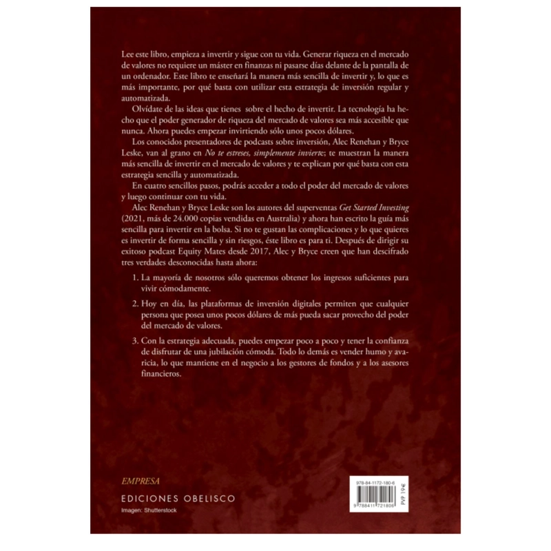 LIBRO NO TE ESTRESES SIMPLEMENTE INVIERTE ALEC RENEHAN - 2