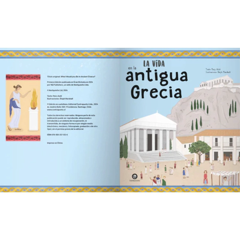 LIBRO INFANTIL LA VIDA EN LA ANTIGUA GRECIA MARY AULD - 2