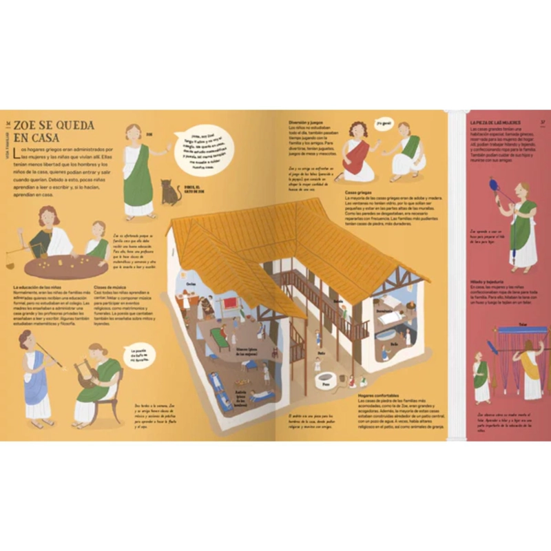 LIBRO INFANTIL LA VIDA EN LA ANTIGUA GRECIA MARY AULD - 4