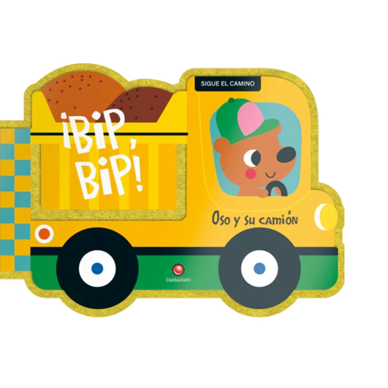 LIBRO INFANTIL SIGUE EL CAMINO OSO Y SU CAMION. ¡BIP, BIP! DEBORAH VAN DE LEIJGRAAF - 1