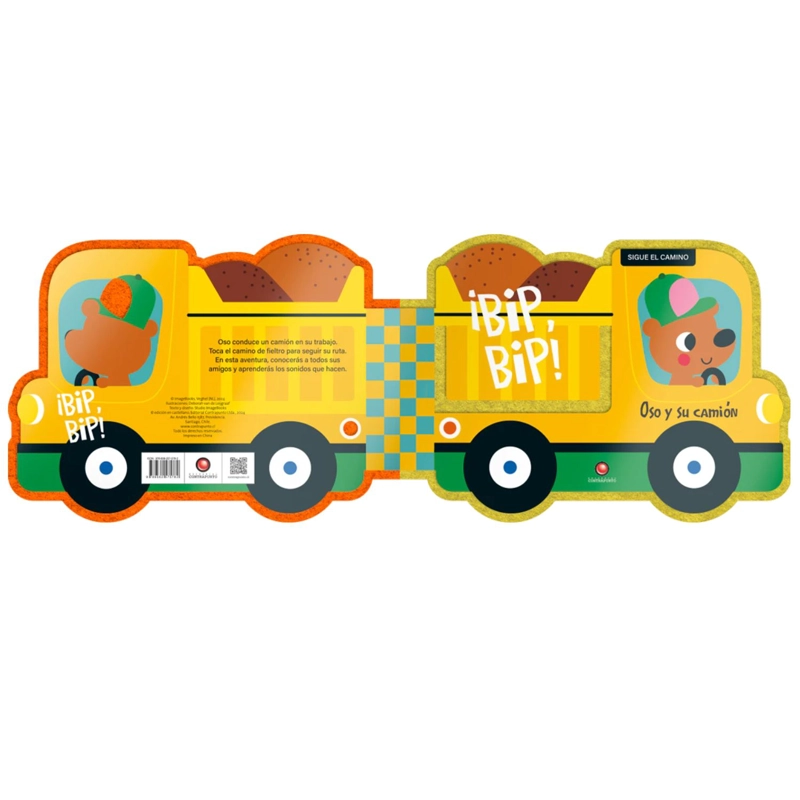 LIBRO INFANTIL SIGUE EL CAMINO OSO Y SU CAMION. ¡BIP, BIP! DEBORAH VAN DE LEIJGRAAF - 3