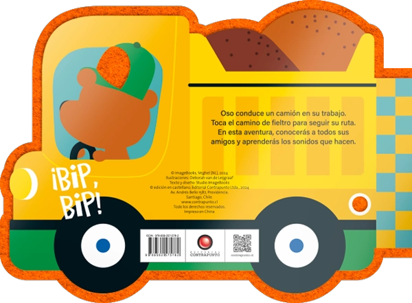 LIBRO INFANTIL SIGUE EL CAMINO OSO Y SU CAMION. ¡BIP, BIP! DEBORAH VAN DE LEIJGRAAF - 6