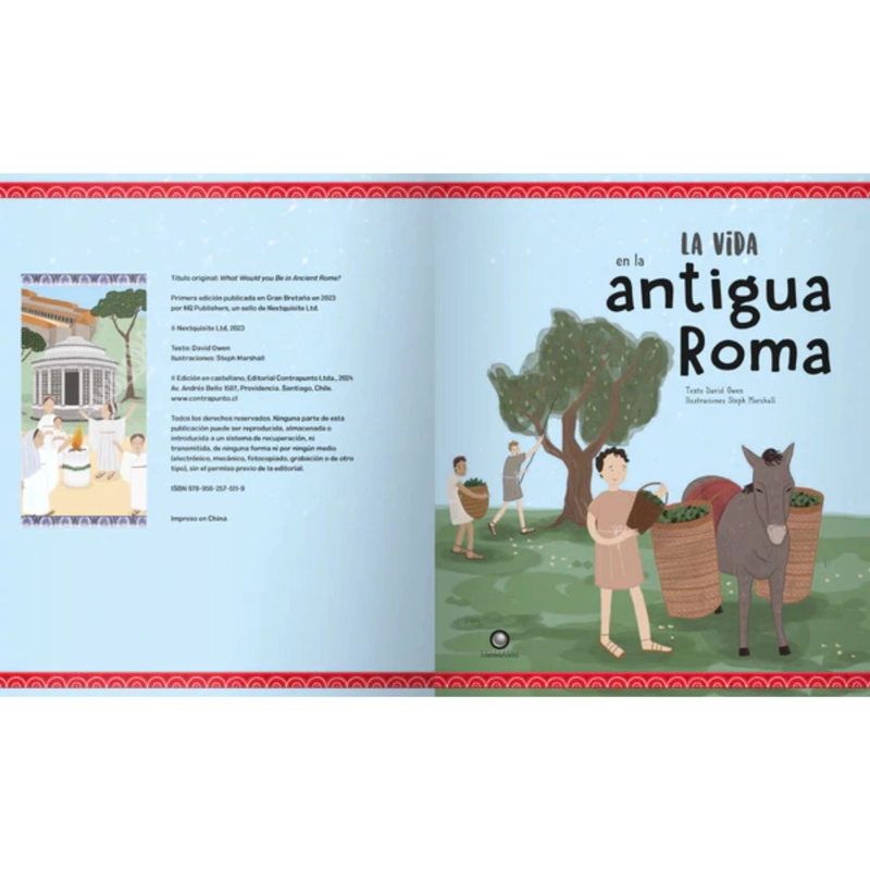 LIBRO INFANTIL LA VIDA EN - LA ANTIGUA ROMA DAVID OWEN - 2
