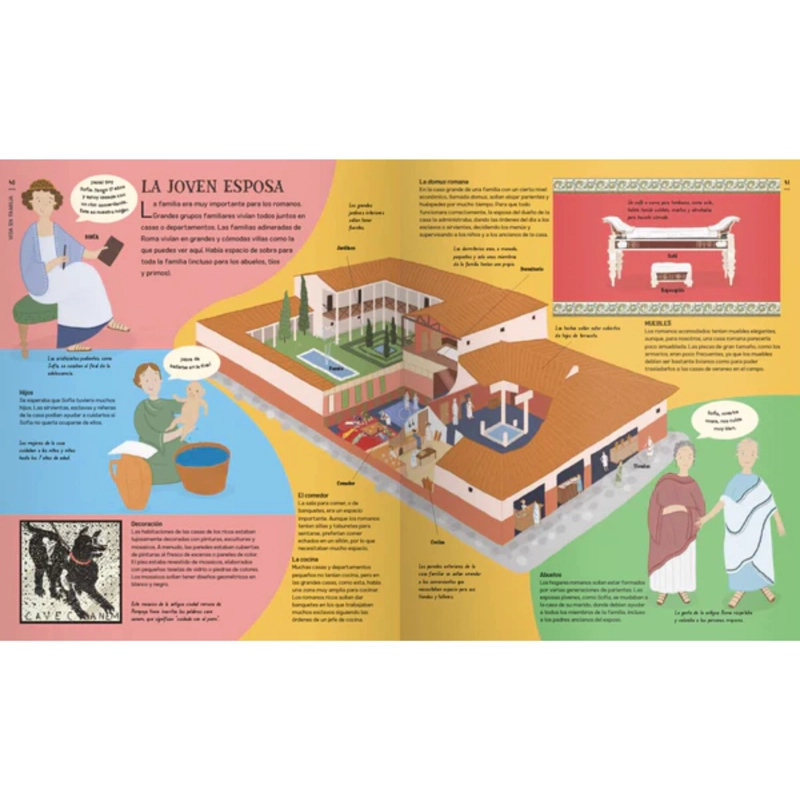 LIBRO INFANTIL LA VIDA EN - LA ANTIGUA ROMA DAVID OWEN - 4