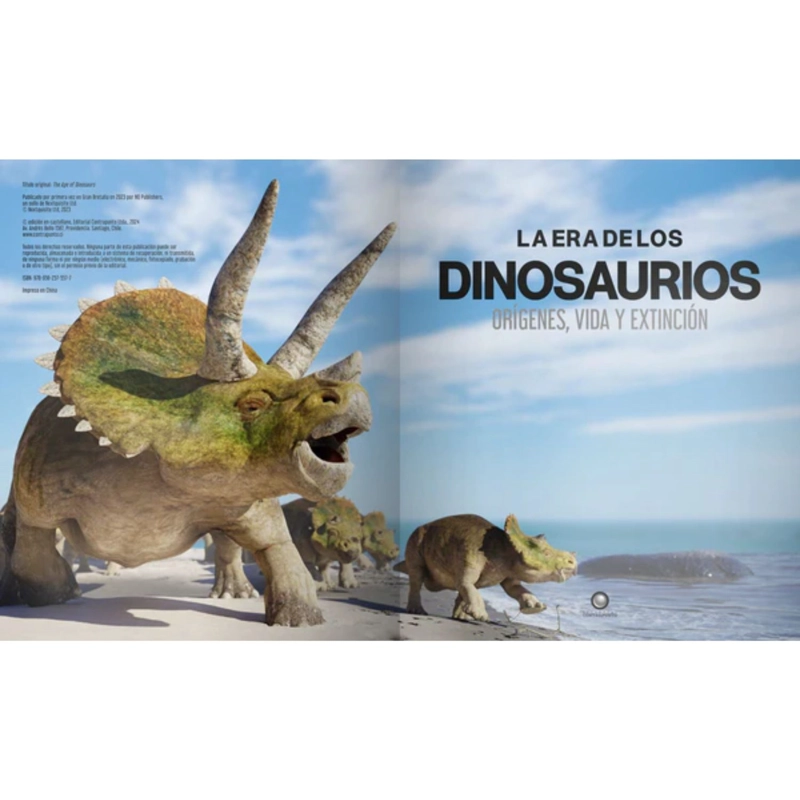 LIBRO INFANTIL LA ERA DE LOS DINOSAURIOS. ORIGENES, VIDA Y EXTINCIÓN NQ - 2