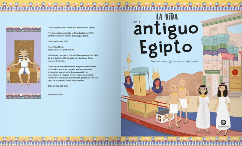 LIBRO INFANTIL LA VIDA EN - EL ANTIGUO EGIPTO DAVID OWEN - 9
