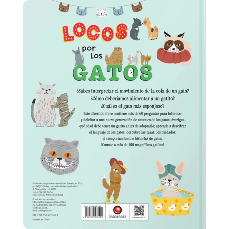 LIBRO INFANTIL LOCOS POR LOS GATOS HANNAH PORTER - 2