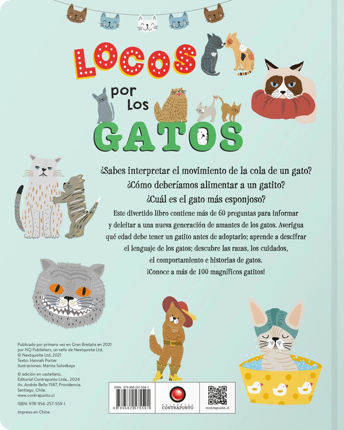 LIBRO INFANTIL LOCOS POR LOS GATOS HANNAH PORTER - 6