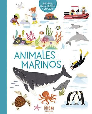 LIBRO INFANTIL BIBLIOTECA PARA MENTES CURIOSAS - ANIMALES MARINOS JOANNA PRIME - 1