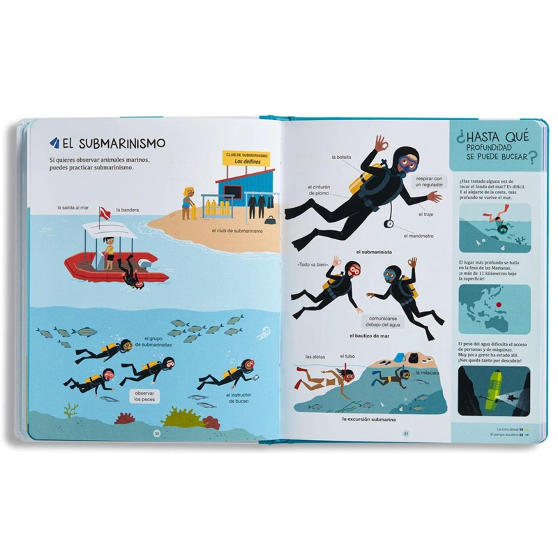 LIBRO INFANTIL BIBLIOTECA PARA MENTES CURIOSAS - ANIMALES MARINOS JOANNA PRIME - 2