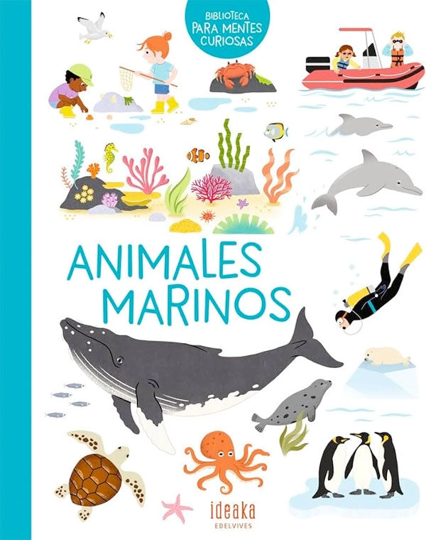LIBRO INFANTIL BIBLIOTECA PARA MENTES CURIOSAS - ANIMALES MARINOS JOANNA PRIME - 5