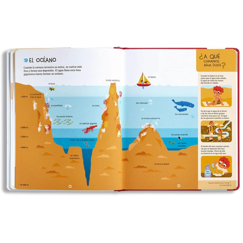 LIBRO INFANTIL BIBLIOTECA PARA MENTES CURIOSAS - LA TIERRA CECILE BENOSIT - 2