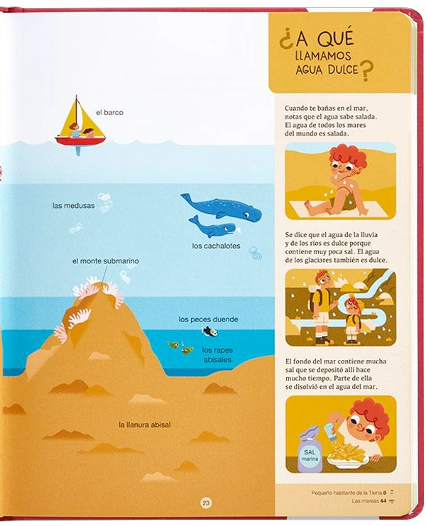 LIBRO INFANTIL BIBLIOTECA PARA MENTES CURIOSAS - LA TIERRA CECILE BENOSIT - 7