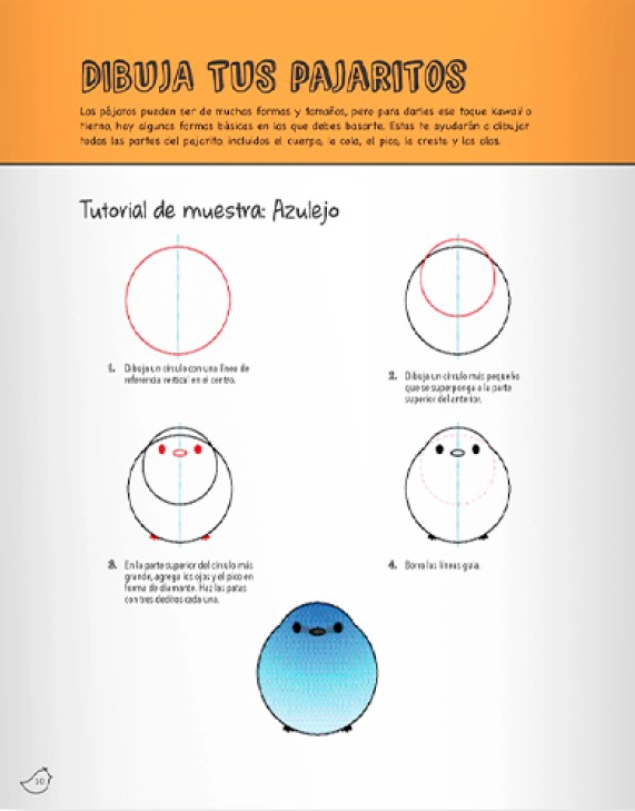 APRENDE A DIBUJAR - PAJARITOS KAWAII - 2