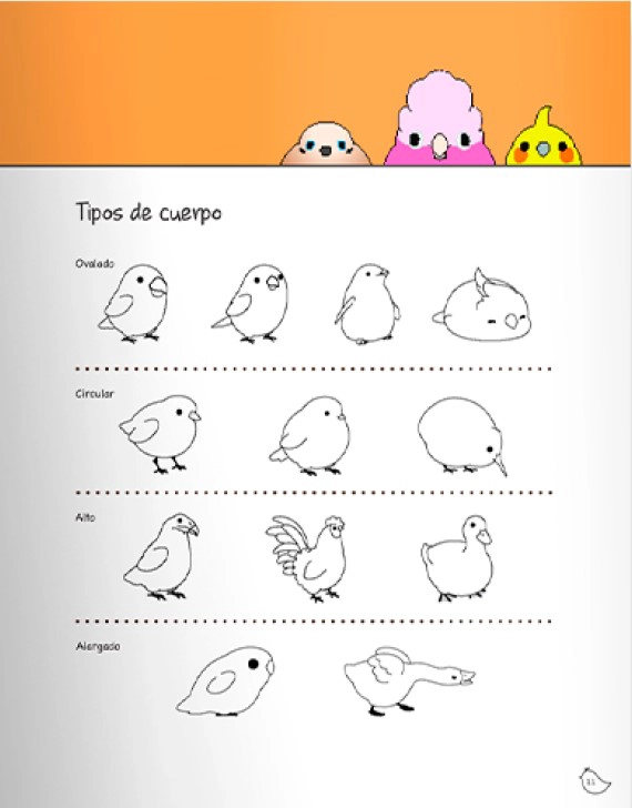 APRENDE A DIBUJAR - PAJARITOS KAWAII - 3