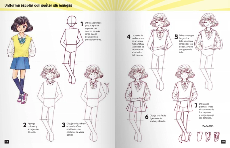 COMO DIBUJAR MANGA KAWAII - MODA - 3