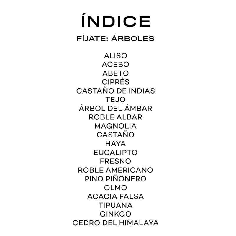 FIJATE: ARBOLES. GUIA PARA INICIARSE EN LA OBSERVACION - 2
