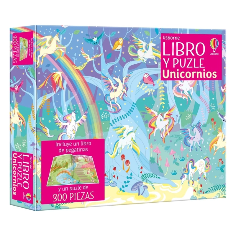 UNICORNIOS. LIBRO Y PUZLE (300 PIEZAS) - 1