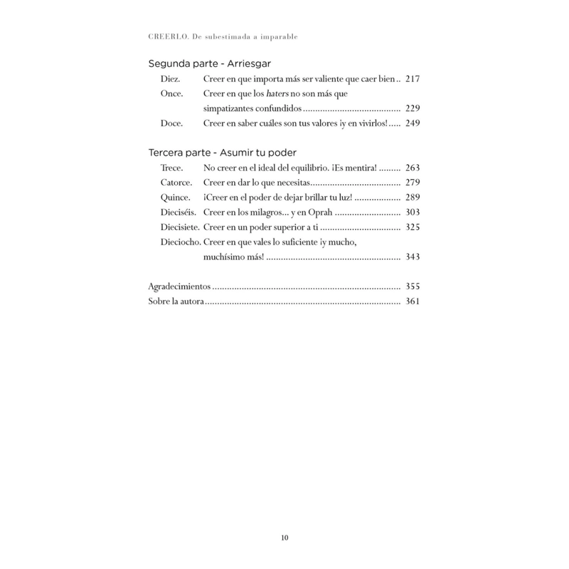 CREERLO. DE SUBESTIMADA A IMPARABLE - 3