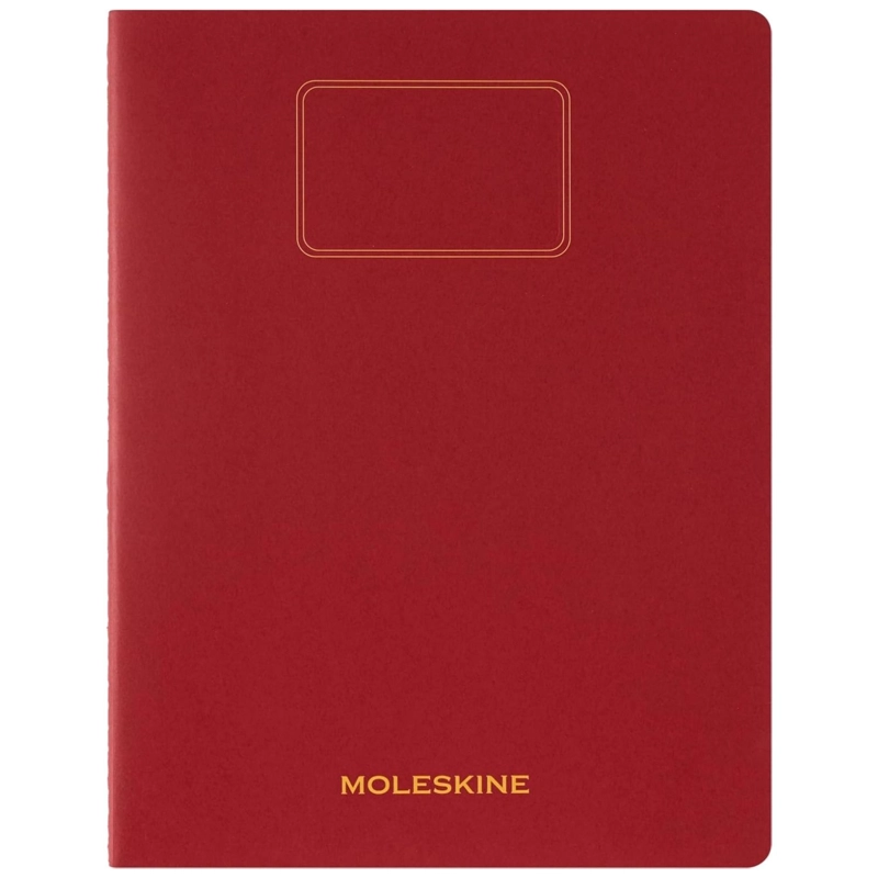 CUADERNO MOLESKINE ESTUDIANTE-TAPA BLANDA-XXL -ROJO-DE RAYAS - 1
