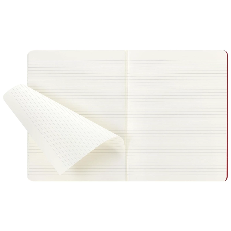 CUADERNO MOLESKINE ESTUDIANTE-TAPA BLANDA-XXL -ROJO-DE RAYAS - 3