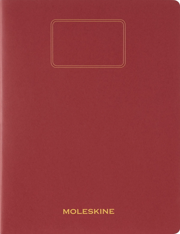 CUADERNO MOLESKINE ESTUDIANTE-TAPA BLANDA-XXL -ROJO-DE RAYAS - 6